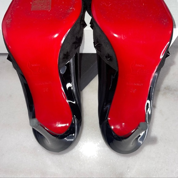 Christian Louboutin Wonder Pump 100 VV Nappa Leather Shiny Patent in Black - Picture 11 of 12